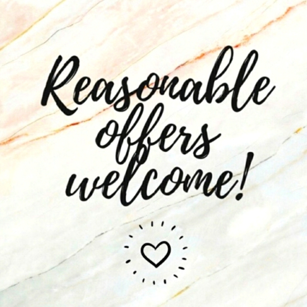 Reasonable offers welcome